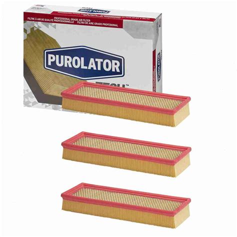 3 Pc Purolator Tech Ta34838 Air Filters For 26799 33 2058 46298 46799 5098424aa 53032068aa