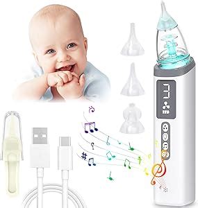 Aspirateur Nasal Mouche Bébé Électrique Nettoyant Nasal Rechargeable