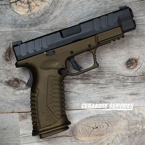 Springfield XDM Elite 4.5 OSP 10mm Spartan Bronze - Cerakote Services