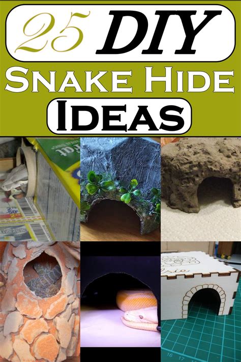 25 DIY Snake Hide Ideas To Hide Your Reptiles - Craftsy