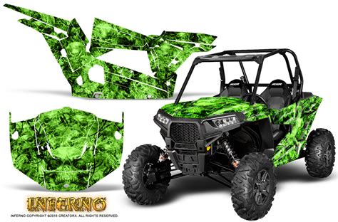 Polaris Rzr Xp 1000 Creatorx Graphics Kit Inferno Green Creatorx