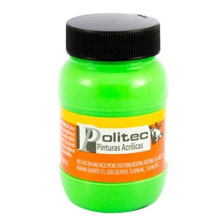 PINTURA ACRILICA POLITEC FLUO 100ML FRASCO VERDE FLU 113920