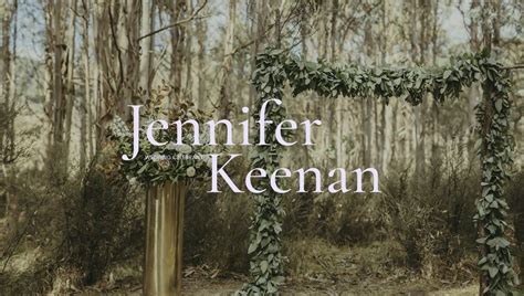 Jennifer Keenan • Wedding Celebrant