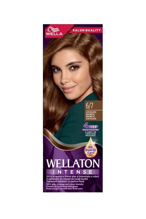 Vopsea de par permanenta Wellaton 6/7 Ciocolatiu Magnetic, 110 ml ...