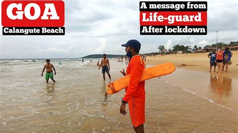 A Message From Lifeguard Goa Calangute Beach Goa Goa After Lockdown