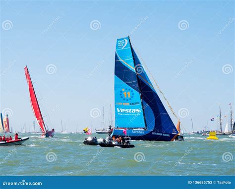Team Vestas In Brunel In Port Race Of Volvo Ocean Race Finish Festival