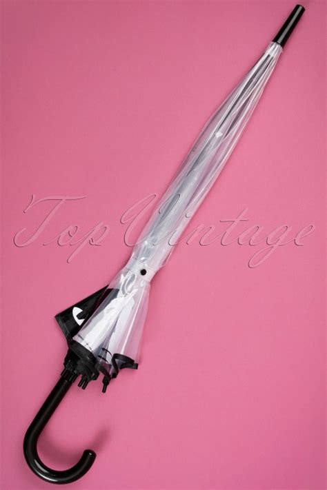 50s Black Cat Dome Umbrella