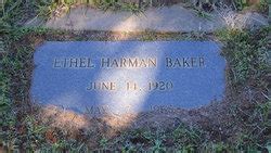 Ethel Harman Baker Memorial Find A Grave