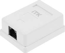 Розетка ITK (CS2-1C5EU-12) настен.RJ45 1 кат.5E UTP бел. – купить в ...