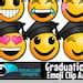 Graduation Emoji Clip Art Emotions Clip Art Graduation Etsy Australia