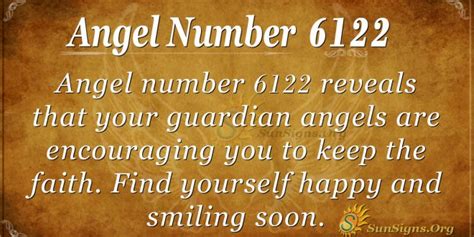 Angel Number 6122 Meaning - Always Keep The Faith - SunSigns.Org