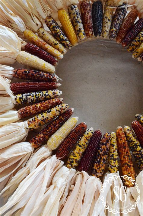 INDIAN CORN WREATH DIY - StoneGable