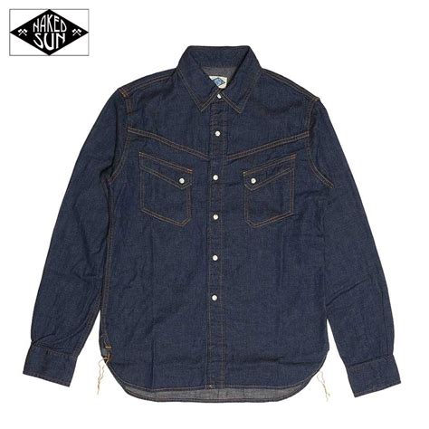 楽天市場DENIM WESTERN SHIRT NS001003 IND ONE WASH NAKED SUN ネイキッドサンMASPHALTO