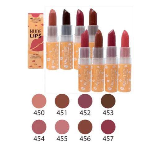 Batom Matte Nude Lips Max Love G Shopee Brasil
