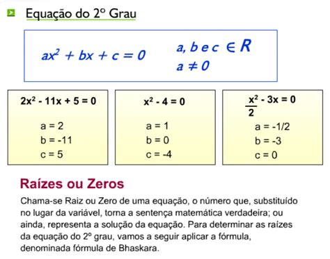 Matematica Equacao Do 2 Grau - .: Equação 2º grau