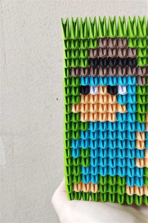 Perry The Platypus 3d Origami Pixel Art Phineas And Ferb Wall Decor