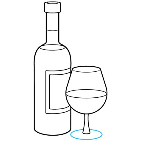 draw  wine bottle  easy drawing tutorial