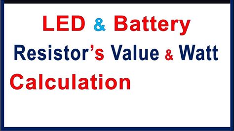 How To Find Wattage Of Resistor