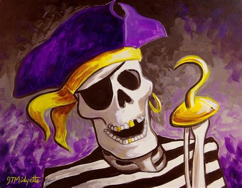 Ecu Pirate Painting Art Ecu Pirates Pirate Art