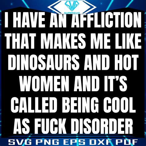 Cool As Fuck Disorder Funny Quote Svg
