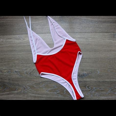 Swim Sexy Women Red Onepiece Bikini Monokini Swimsuit Poshmark