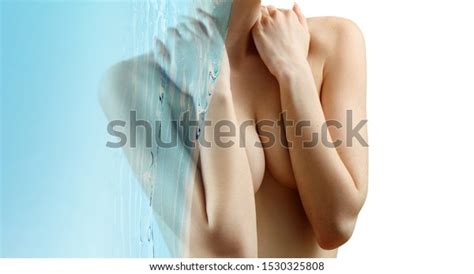Sensual Naked Woman Under Water Splash Stock Photo Shutterstock