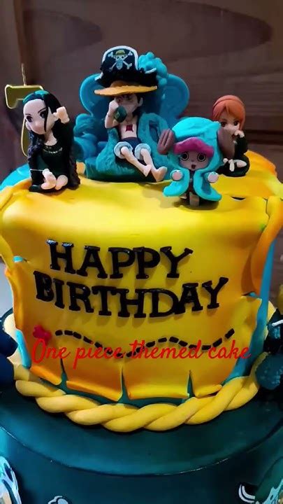 One Piece Themed Cake Customizedcake Cakedesign Cakedecorating Youtube