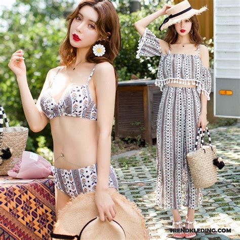 Bikini Dames Spleet Mini Buik Bedekt Conservatief Sexy Zwemkleding Grijs Korting