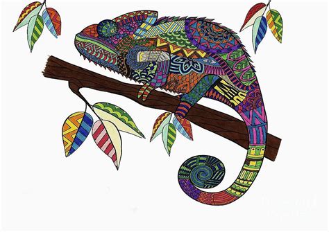 Lizard Mandala Digital Art By Mari Mark Pixels