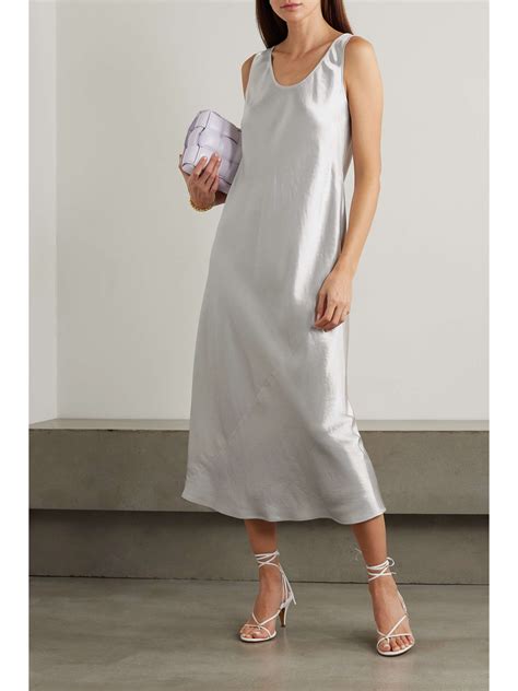 Max Mara Leisure Talete Satin Midi Dress Net A Porter