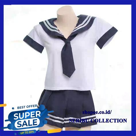 Jual Lingerie Sexy Peran Bermain Siswa Gadis Set Sailor Uniform Terbaik Shopee Indonesia