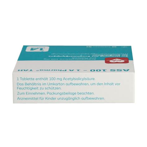 ASS A Pharma TAH Tabletten Stück PZN Schwarzwald Apotheke in Bühlertal