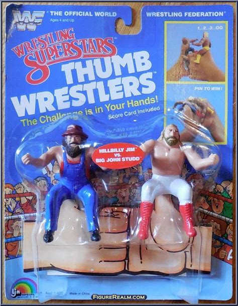 Hillbilly Jim vs. Big John Studd - WWF - Thumb Wrestlers - LJN Action Figure