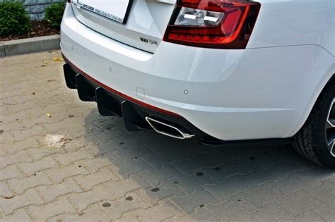 Maxton Rear Diffuser Skoda Octavia Rs Mk Mk Fl Hatchback Estate