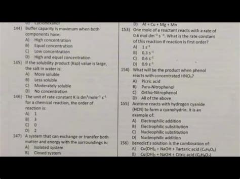 NMDCAT 2022 Paper Solution Etea Chemistry Mcqs YouTube