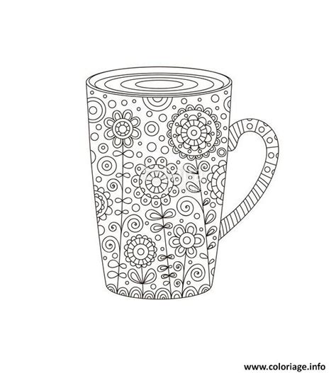 Coloriage Tasse De Cafe A Colorier Et Imprimer Dessin Cafe à imprimer