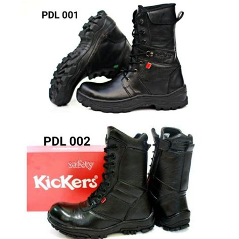 Jual Sepatu Boots Kickers PDL TNI Kulit Sapi Asli Murah Kerja Dinas