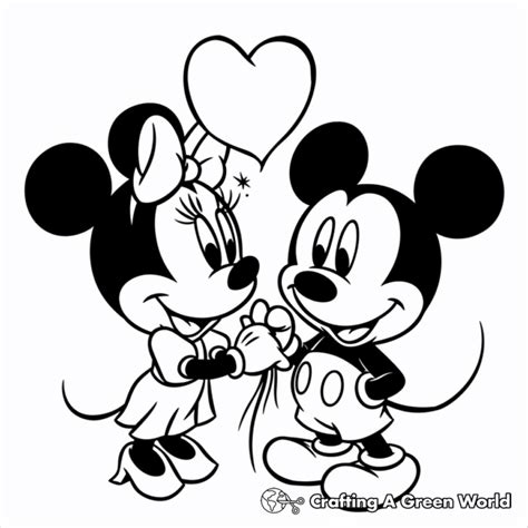 Valentines Day Disney Coloring Pages - Free & Printable!