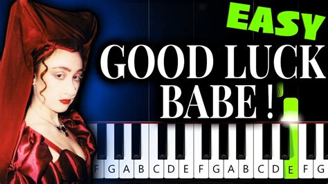 Chappell Roan Good Luck Babe Easy Piano Tutorial Acordes Chordify