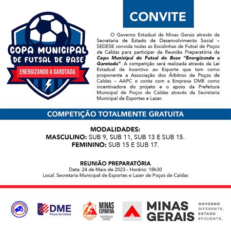 Vem A A Copa Municipal De Futsal De Base Energizando A Garotada