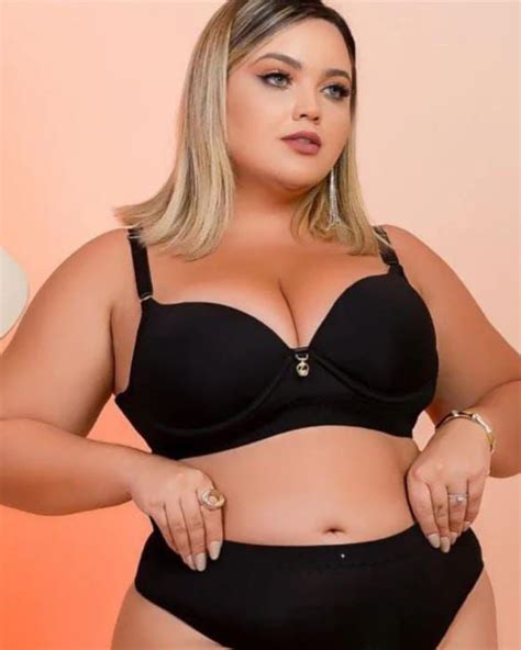 Conjunto Lingerie Plus Size Preto Clássico no Atacado em Goiânia