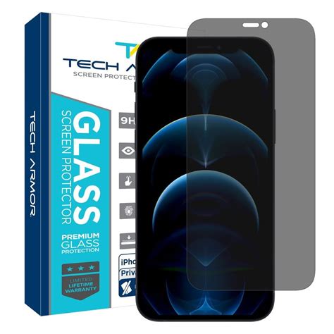 Tech Armor Privacy Ballistic Glass Screen Protector Designed For Apple