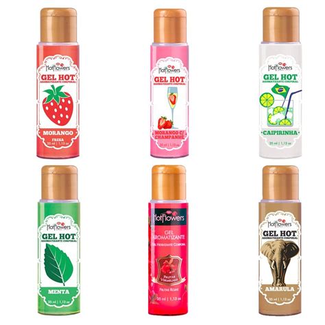 Gel Aromatizante Hot Gelado Para Sexo Oral Hot Flowers Shopee Brasil