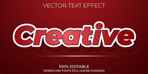 Premium Vector Vector Creative Text Effect Editable Font Style