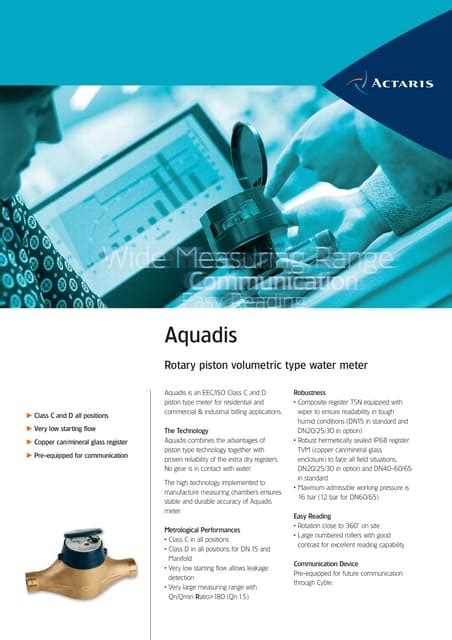 14 Water Meter Actaris Aquadis Pdf