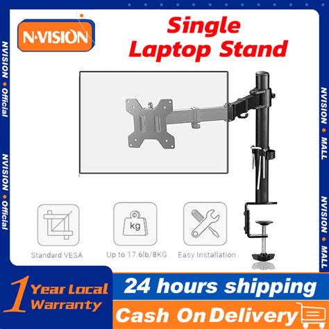 Single Monitor Mount Monitor Stand Heavy Duty Fully Adjustable Stand ...