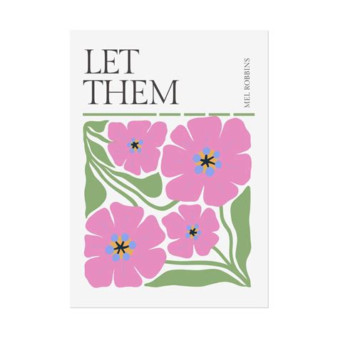 Let Them Theory Mel Robbins Poster, Motivational Wall Art ...