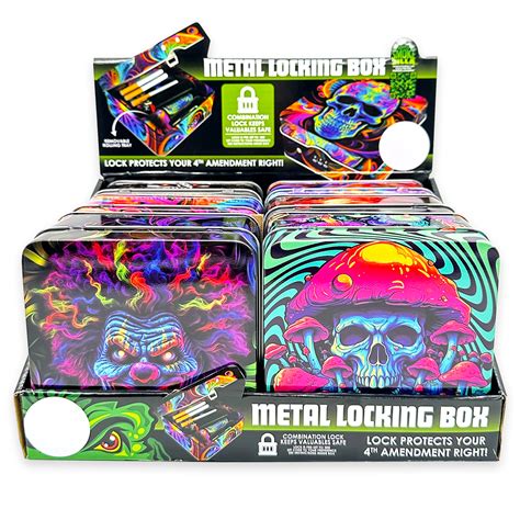 Metal Locking Storage Box With Roll Tray 6 Pieces Per Retail Ready D