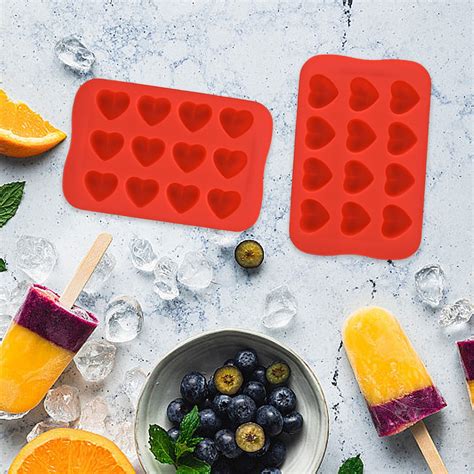 anuirheih ice mold trays set   easy release flexible silicone ice