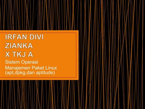 manajemen paket  linux pptx